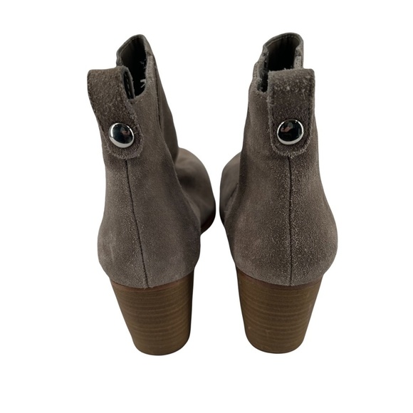 INC International Concepts Gray Suede Fainn Ankle Boots Size 8 1/2 Women’s - Picture 7 of 10
